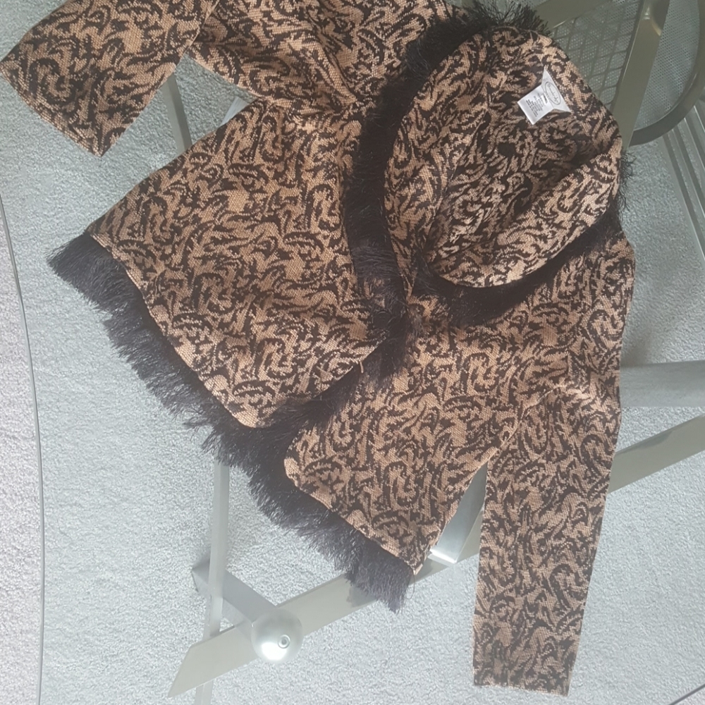 Stonebridge. Pattern jacket. Pm brown/black